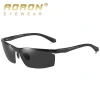 New cross-border fashion color-changing glasses, polarized driving sunglasses, night vision goggles and half-frame cycling glasses made of aluminum and magnesium 8039 Application Scenario